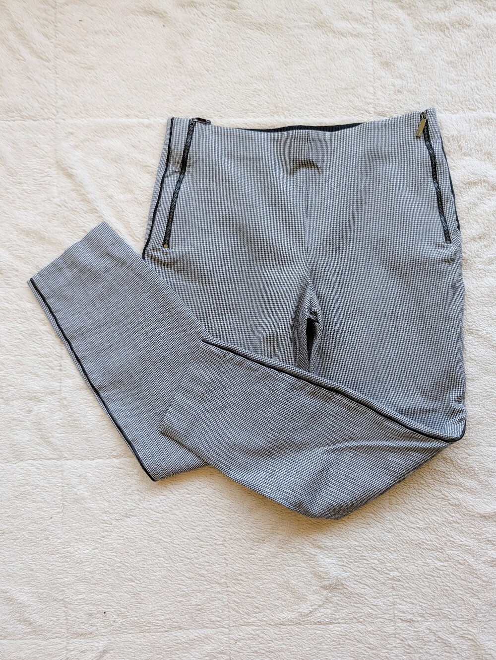 Ted Baker Side Zip Houndstooth Midrise Pants